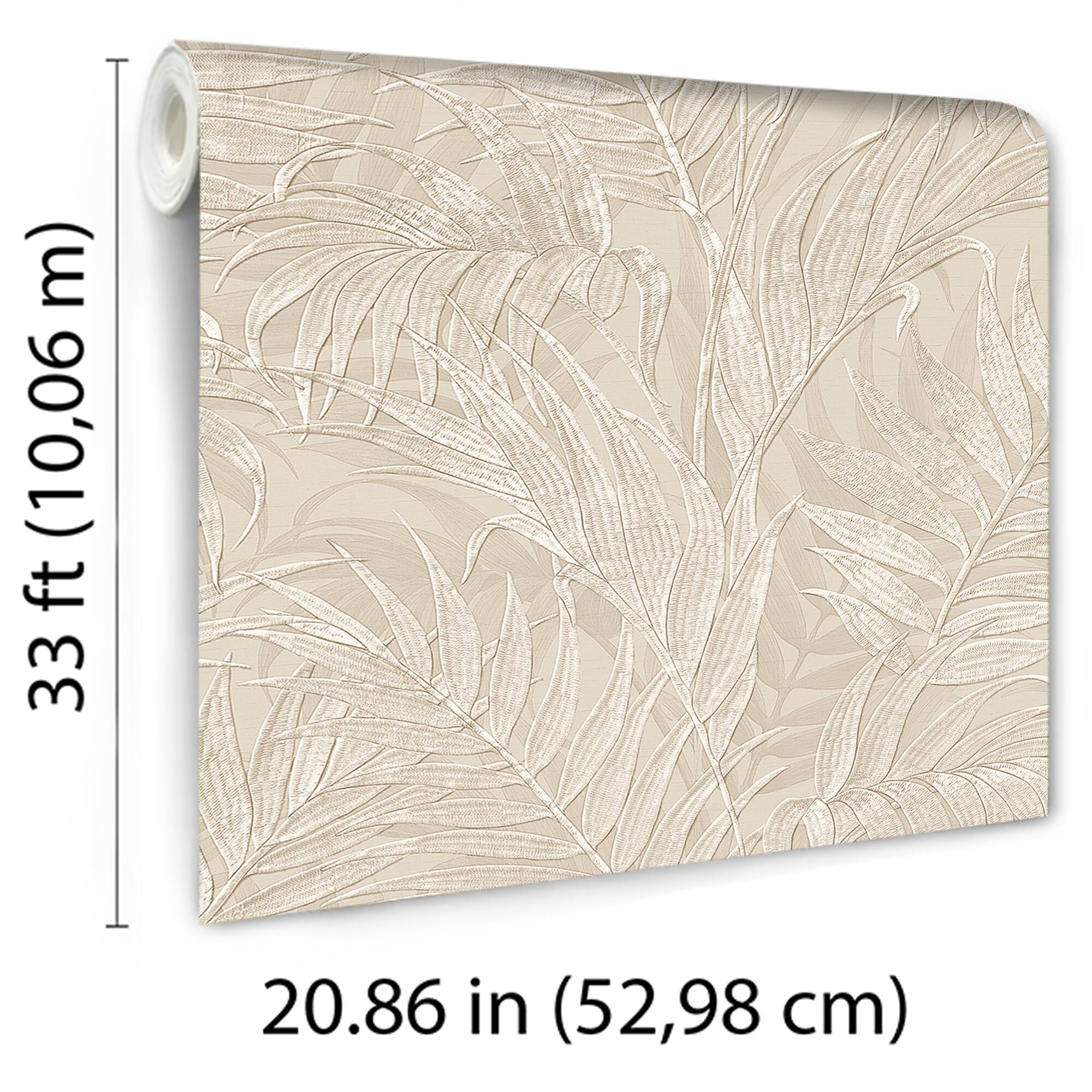Designs Direct Embroidered Palm Wallpaper